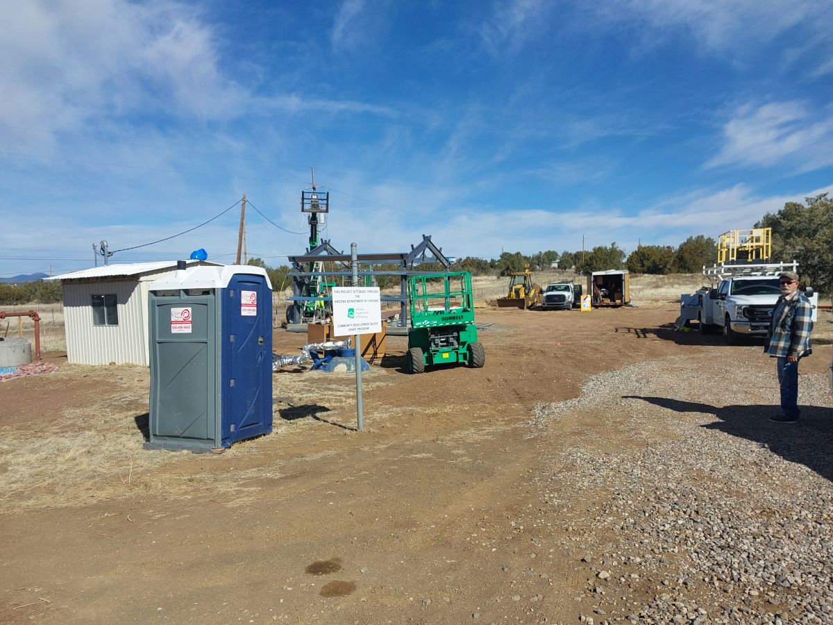 Start of New Well House